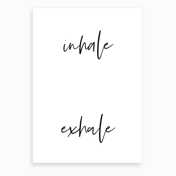Inhale Exhale IV Art Print by Vivid Atelier