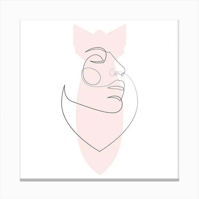 Inner Bomb Square Canvas Print by Addillum