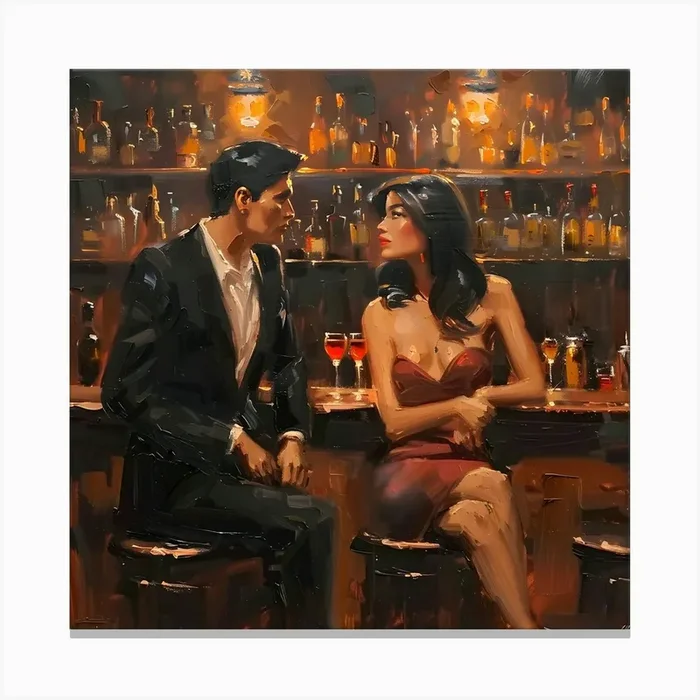Intimate Conversations. Canvas Print by David Miller