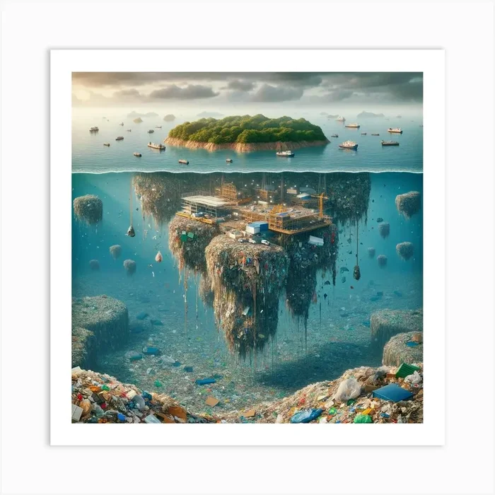 island 3 Art PrintD by Dissolved