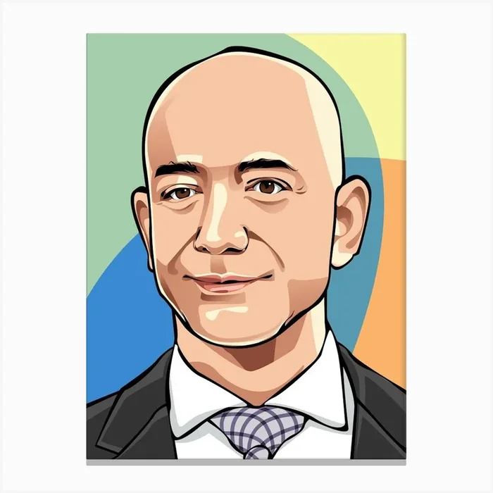 Jeff Bezoz Canvas Print by dikasujud