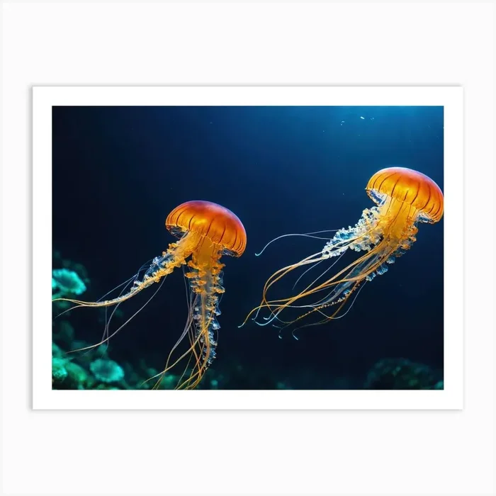 Jellyfish 1 Art Print by Fotkrat