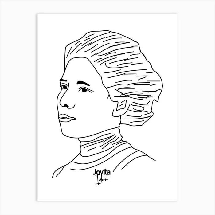 Jovita Idar Vivero American Political Activist legend Art PrintAB by Andika Bahtiar