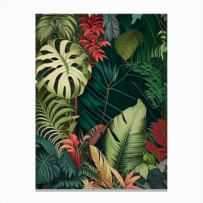 Jungle Foliage 7 Botanicals Canvas PrintJM by Jungle Mania