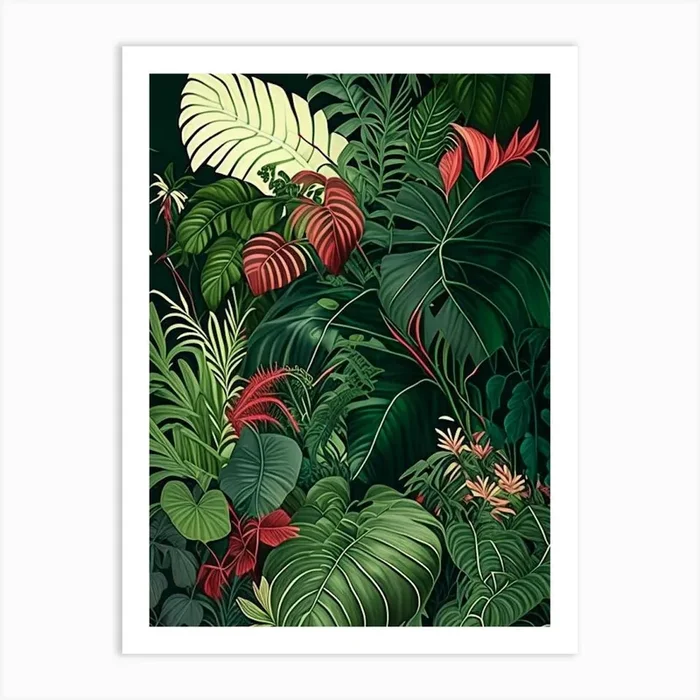 Jungle Foliage 8 Botanicals Art PrintJM by Jungle Mania