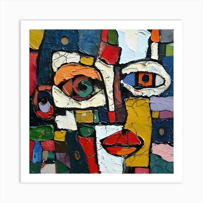 Kaleidoscopic Gaze: The Mosaic of Perception” Art Print by David Miller