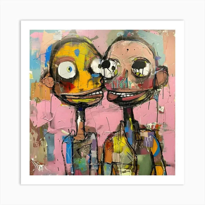 Kaleidoscopic Kinship: The Spectrum of Connection Art Print by David Miller