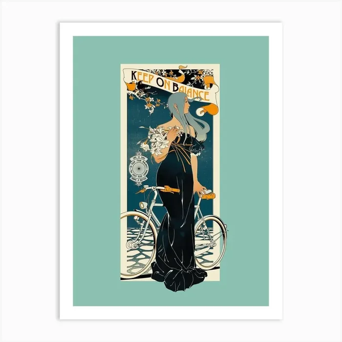 Keep On Balance Art Print by Mathiole