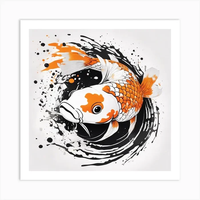 Koi Fish 1 Art PrintAB by Art brand