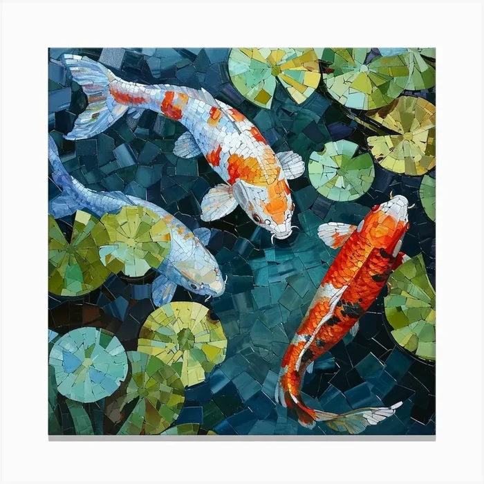 Koi Fish Canvas Print by Amanda Moore