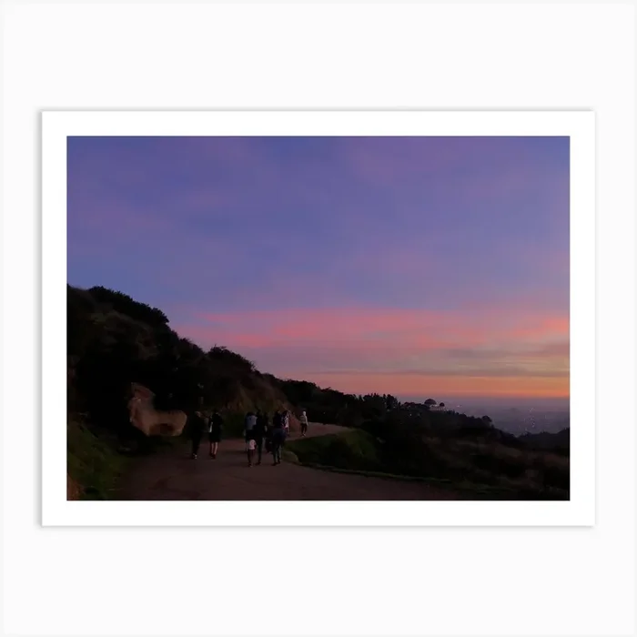 La Sunset Art Print by Jessica Glazov