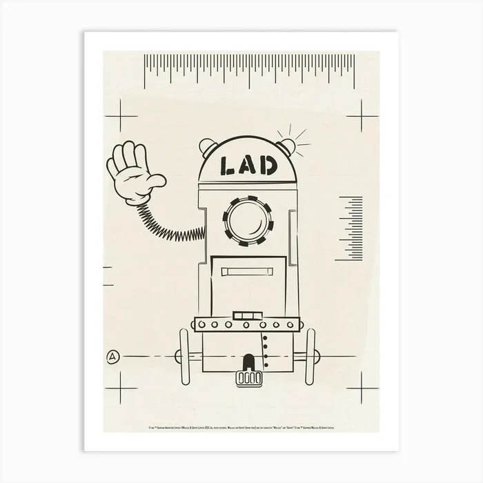 Lad Art Print by Wallace and Gromit Art Prints and Posters