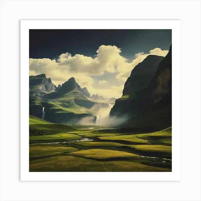 Landscape Wallpapers Art Print by Media Outlets