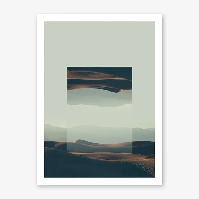 Landscapes Mirrored 2 Death Valley Art Print by Mania Print Collection