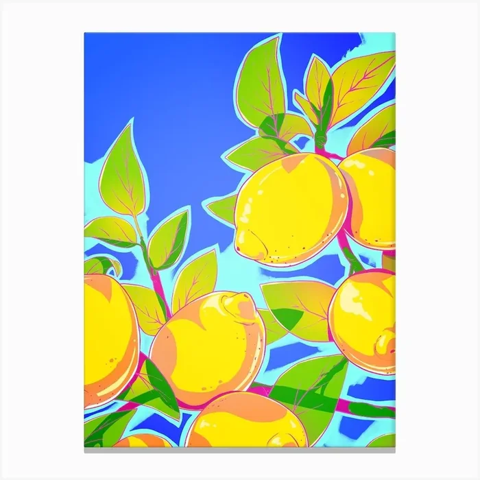 Lemon Tree Canvas Print by Barrie Jones