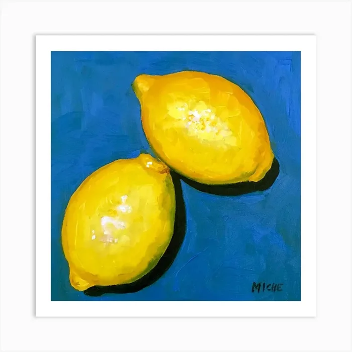 Lemons Art Print by Micheline Watkins