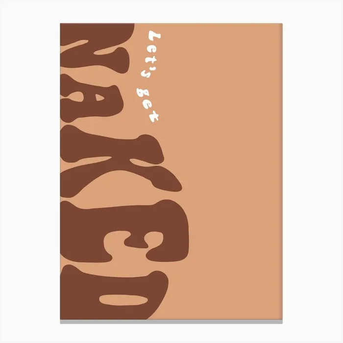 Let’s Get Naked 1 Canvas Print by TheThursdayStudio