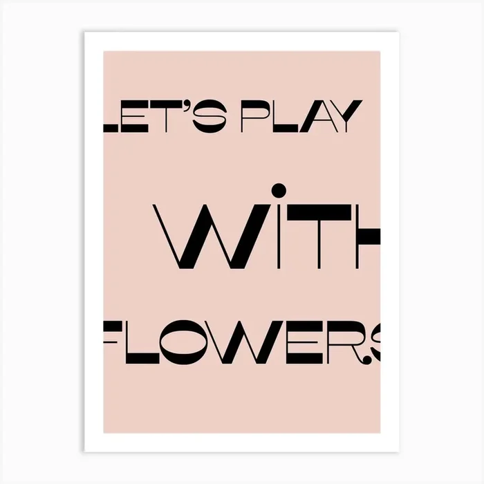 Let Is Play With Flowers Art Print by Krone Kern