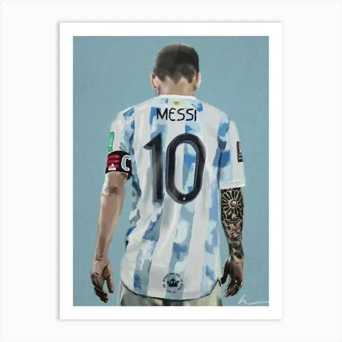 Lionel Messi Art Print by KimmiDrawsThings