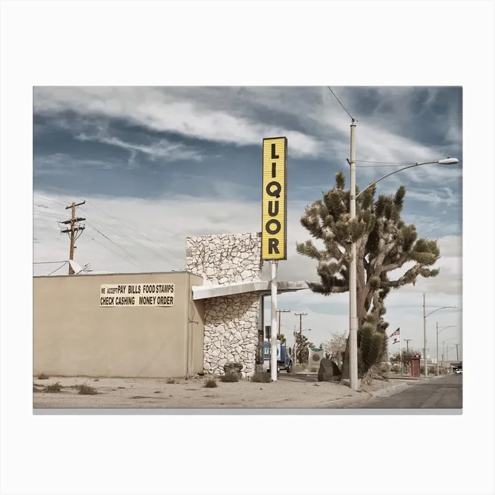 Liquor Store Yucca Valley Canvas Print by Marc Gruninger
