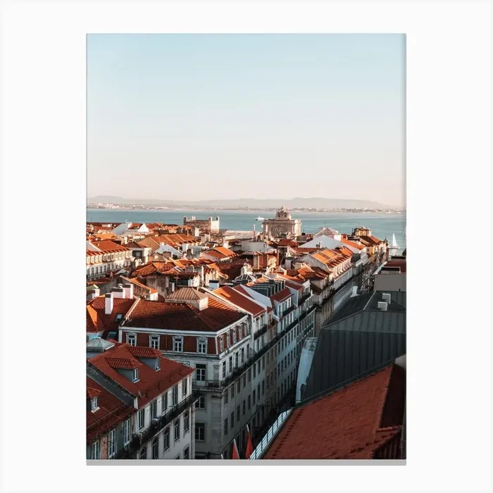 Lisbon Rooftop | Street Photography poster Portugal Canvas PrintDD by Dayenne Design