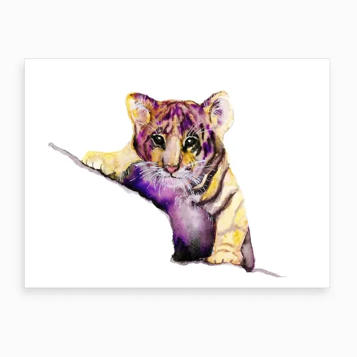 Little Tiger Art Print by ANDA Design