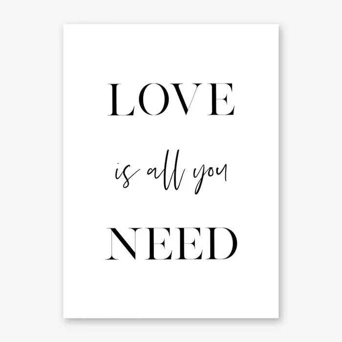 Love Is All You Need II Art Print by Vivid Atelier