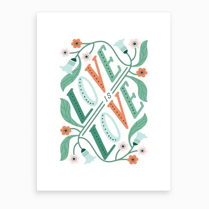 Love Is Love Art Print by Elizabeth Olwen