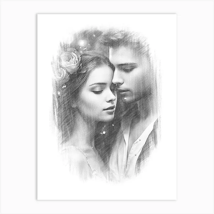 Love Story Art PrintA by ayesha