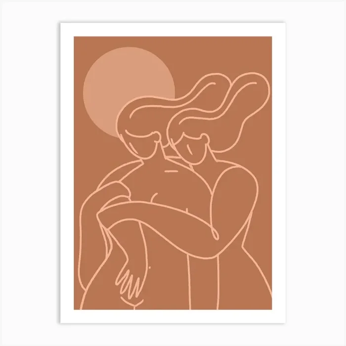 Lovers Art Print by AZZURROSCURO