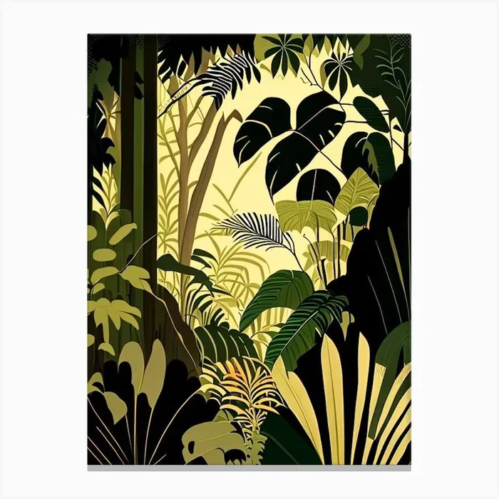 Majestic Jungle 1 Rousseau Inspired Canvas PrintJM by Jungle Mania