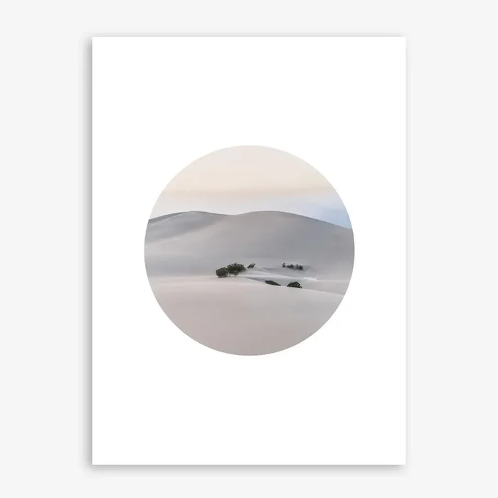 Mania Landscapes Circular 4 Death Valley (USA) Art Print by Mania Print Collection