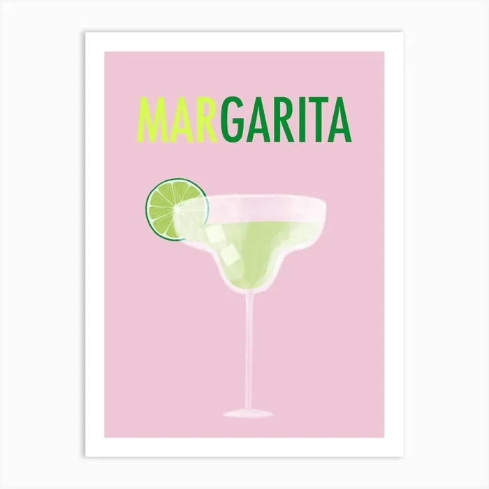 Margarita Art Print by Duchess Plum