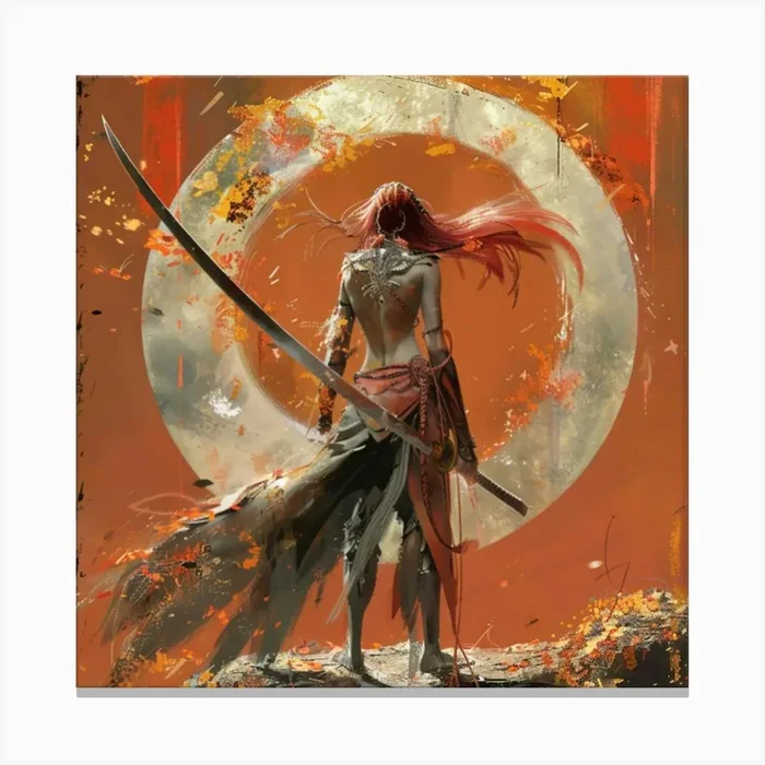 Mark Of The Warrior Canvas PrintDG by David Griffiths