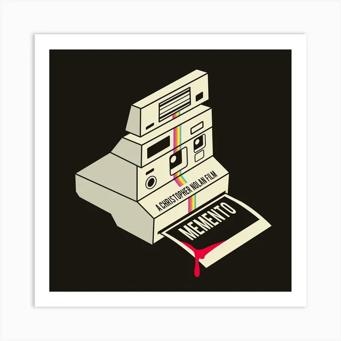 Memento Movie Square Art Print by 2ToastDesign