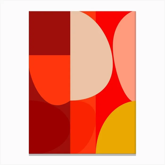 Mid Century Pastel 10 Canvas Print by Ana Rut Bre