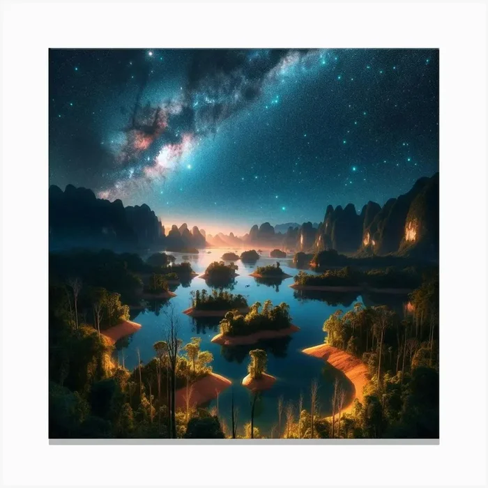 Milky Landscape Canvas PrintF by Fateh23