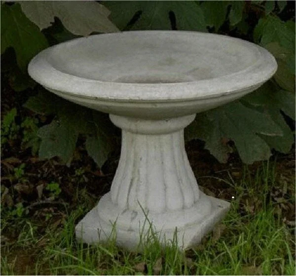 Miniature Fluted Birdbath