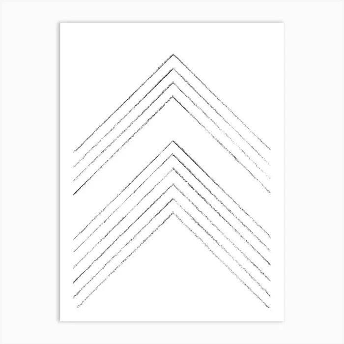 Minimal line art Art Print by Whale’s Way