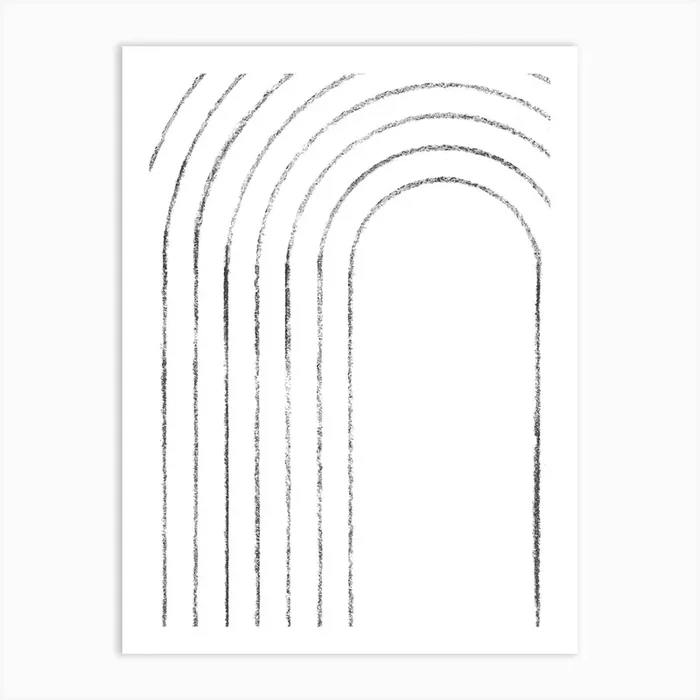 Minimalist Arched Doorway Art Print by Whale’s Way