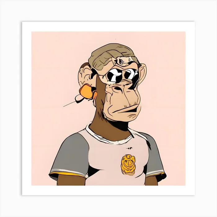 Monkey 1 Art Print by Halloween one