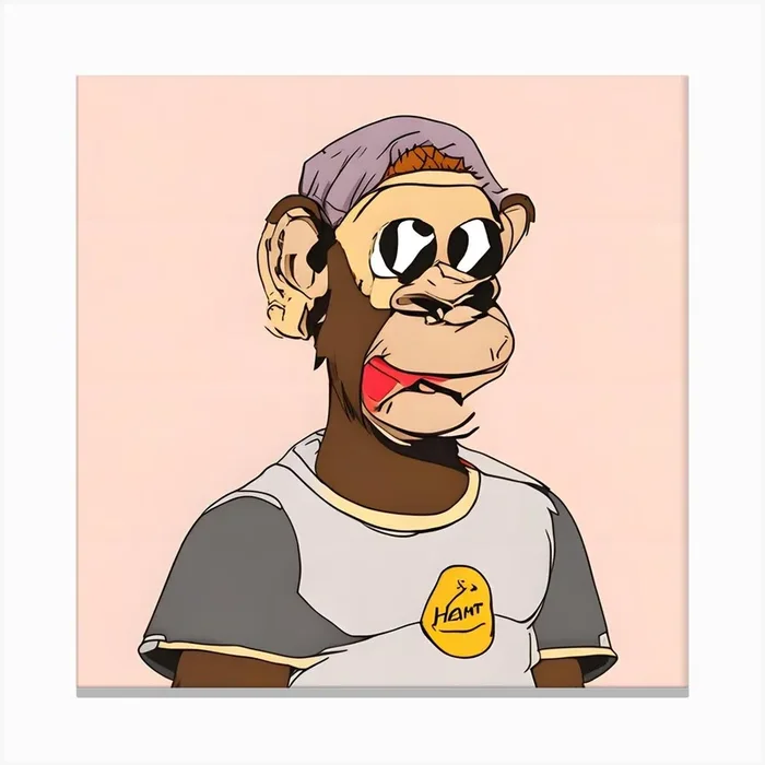 Monkey In A Hat 1 Canvas Print by Halloween one