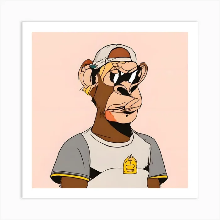 Monkey In A Hat Art Print by Halloween one