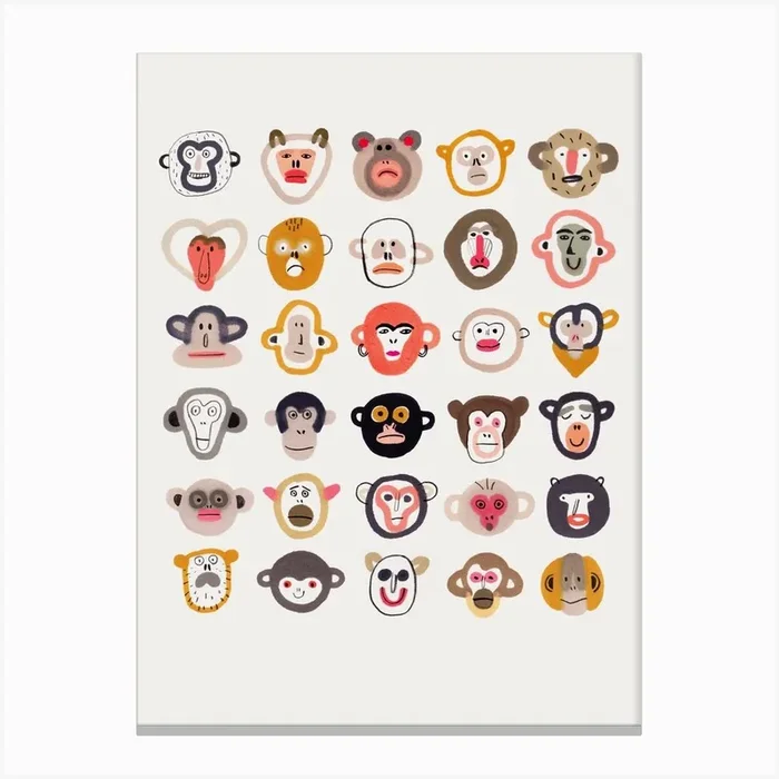 Monkeys Canvas PrintIM by Ilka Meszely