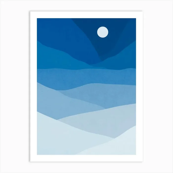 Mountains landscape 3 Art Print by Modern Art