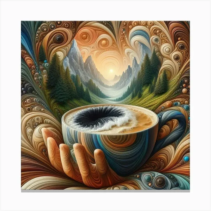 my coffee Canvas Print by Mamlika design