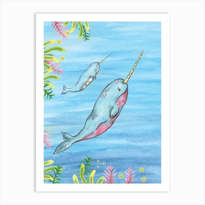 Narwhal Art Print by Corcutt Collective