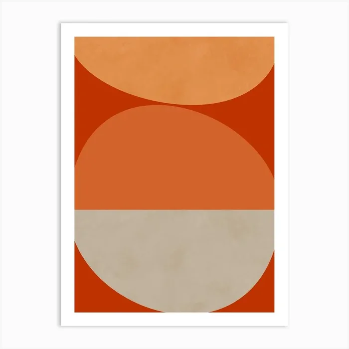 Nature Colored Mid Centuries 4 Art Print by Ana Rut Bre