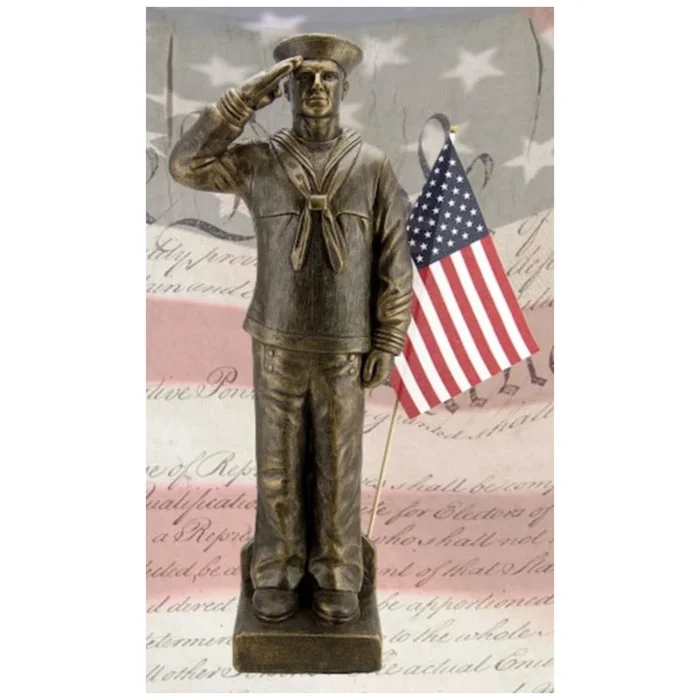 Navy Soldier in Uniform Garden Statue 30 ” H