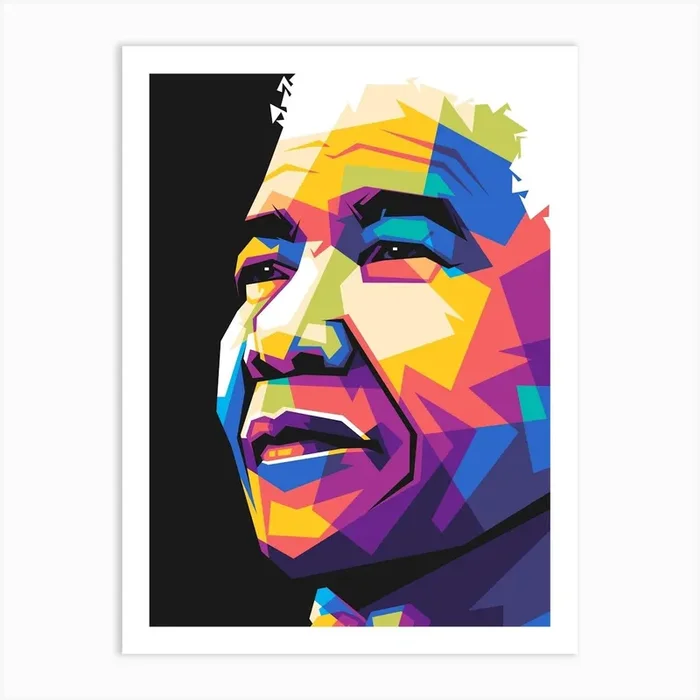 Nelson Mandela Wpap Art Print by dikasujud